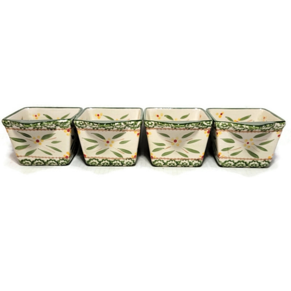 Temptations Ovenware Old World Confetti Ramekins Set of 4 No Lids